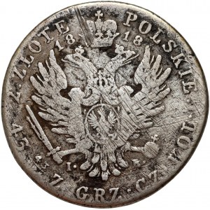 Kongress Königreich, Alexander I., 2 Zloty 1818 IB, Warschau