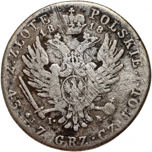 Royaume du Congrès, Alexandre Ier, 2 zloty 1818 IB, Varsovie