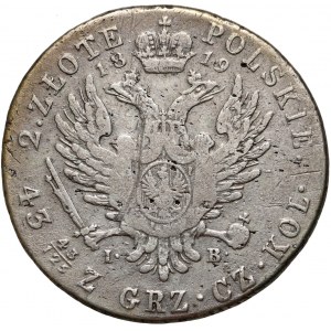 Kongresové kráľovstvo, Alexander I, 2 zloty 1819 IB, Varšava