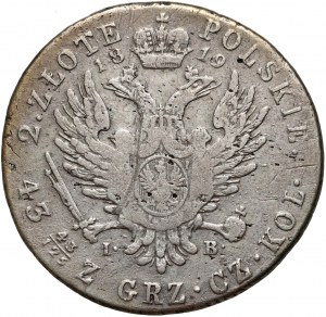 Kongresové království, Alexander I, 2 zloty 1819 IB, Varšava