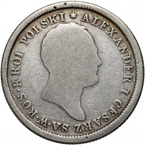 Kongresové kráľovstvo, Alexander I, 2 zloty 1822 IB, Varšava
