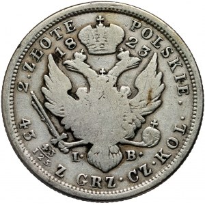 Kongresové království, Alexander I, 2 zloty 1823 IB, Varšava