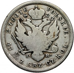 Kongresové kráľovstvo, Alexander I, 2 zloty 1823 IB, Varšava