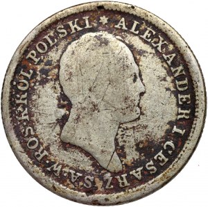 Kongresové kráľovstvo, Alexander I, 2 zloty 1824 IB, Varšava