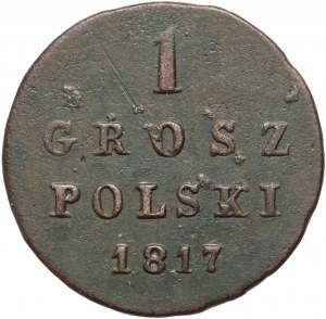 Kongress Königreich, Alexander I., 1 polnischer Groschen 1817 IB, Warschau