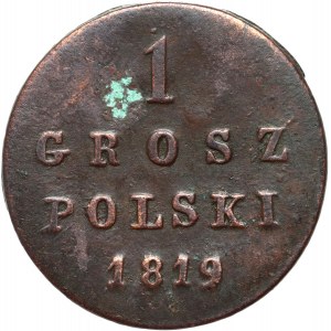 Kongresové království, Alexander I, 1 polský groš 1819 IB, Varšava, vzácné