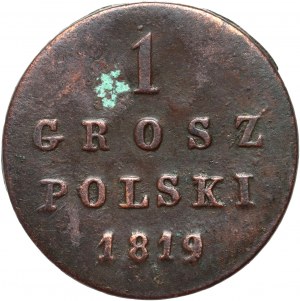 Kongresové kráľovstvo, Alexander I, 1 poľský groš 1819 IB, Varšava, vzácne