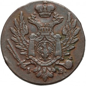Kongresové království, Alexander I., 1 domácí měděný peníz 1822 IB, Varšava - široká koruna