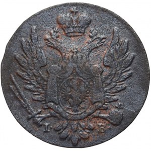 Kongresové království, Alexander I, 1 domácí měděný peníz 1823 IB, Varšava