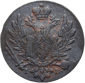 Kongresové kráľovstvo, Alexander I, 1 domáci medený groš 1823 IB, Varšava