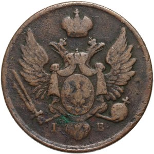 Royaume du Congrès, Nicolas Ier, 3 pièces nationales en cuivre 1826 IB, Varsovie - forme différente du chiffre 3
