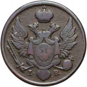 Regno del Congresso, Nicola I, 3 penny domestici in rame 1827 IB, Varsavia