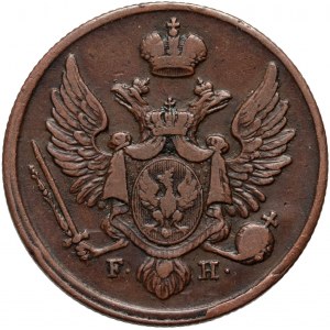 Kongresové království, Mikuláš I., 3 Polish grosze 1830 FH, Warsaw