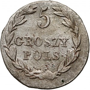 Kongresové království, Nicholas I, 5 groszy 1830 FH, Warsaw