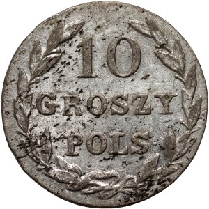 Kongresové kráľovstvo, Nicholas I, 10 groszy 1827 IB, Warsaw