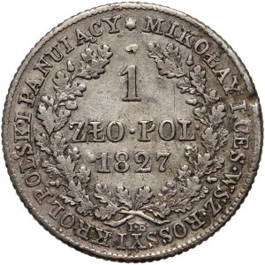 Kongress Königreich, Nikolaus I., 1 Zloty 1827 IB, Warschau