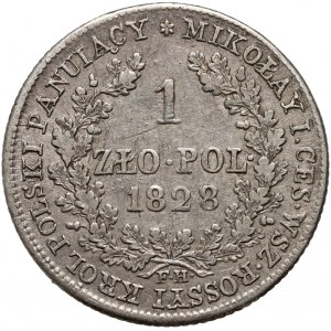 Kongresové království, Mikuláš I., 1 zl. 1828 FH, Varšava