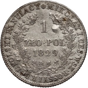 Królestwo Kongresowe, Mikołaj I, 1 złoty 1829 FH, Warszawa