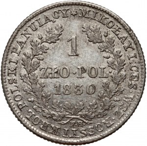 Royaume du Congrès, Nicolas Ier, 1 zloty 1830 FH, Varsovie