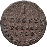 Congress Kingdom, Alexander I, Grosz 1824 IB, Warsaw