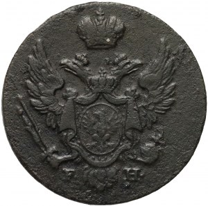 Royaume du Congrès, Nicolas Ier, 1 grosz polonais 1829 FH, Varsovie - lettres et chiffres plus grands