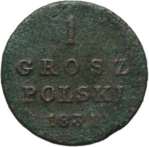 Królestwo Kongresowe, Mikołaj I, 1 grosz polski 1831 KG, Warszawa
