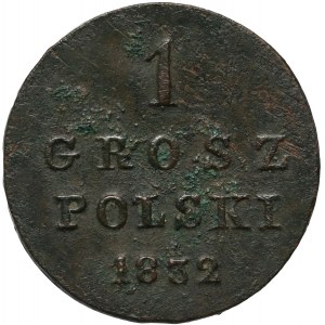 Kongress Königreich, Nikolaus I., 1 polnischer Groschen 1832 KG, Warschau