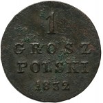 Królestwo Kongresowe, Mikołaj I, 1 grosz polski 1832 KG, Warszawa