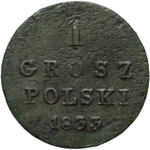 Kongress Königreich, Nikolaus I., 1 polnischer Groschen 1833 KG, Warschau