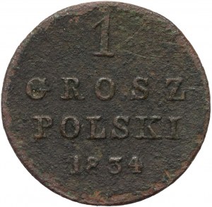 Kongresové království, Mikuláš I., 1 polský groš 1834 KG, Varšava