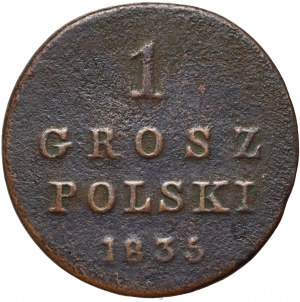Kongresové království, Mikuláš I., 1 polský groš 1835 IP, Varšava