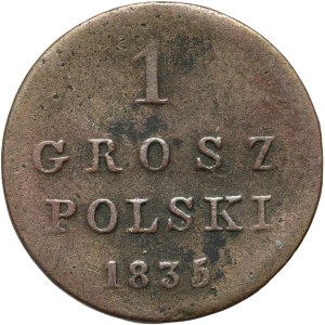 Royaume du Congrès, Nicolas Ier, 1 grosz polonais 1835 IP, Varsovie