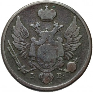 Królestwo Kongresowe, Mikołaj I, 3 grosze z miedzi krajowej 1826 IB, Warszawa - inny kształt cyfry 6