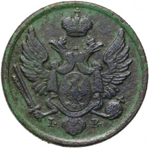 Royaume du Congrès, Nicolas Ier, 3 pennies domestiques en cuivre 1827 IB, Varsovie