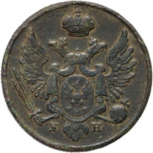Kongress-Königreich, Nikolaus I., 3 polnische Grosze 1830 FH, Warschau - Ziffern im Datum eng beieinander