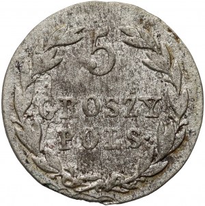 Kongresové kráľovstvo, Alexander I, 5 groszy 1821 IB, Warsaw