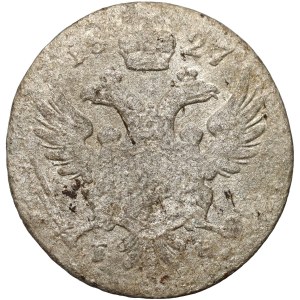 Kongress Königreich, Nikolaus I., 5 groszy 1827 FH, Warschau - großes Datum, kleine Initialen