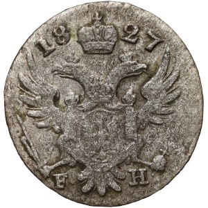 Kongresové království, Mikuláš I., 5 groszy 1827 FH, Varšava - velké datum a iniciály