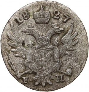 Kongresové království, Mikuláš I., 5 groszy 1827 FH, Varšava - velké datum a iniciály