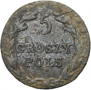 Congress Kingdom, Nicholas I, 5 groszy 1831 KG, Warsaw