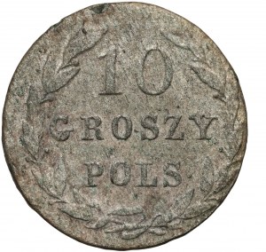 Kongresové kráľovstvo, Alexander I, 10 groszy 1821 IB, Warsaw