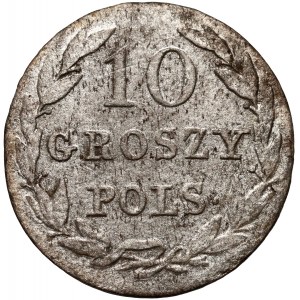 Kongresové kráľovstvo, Alexander I, 10 groszy 1822 IB, Warsaw
