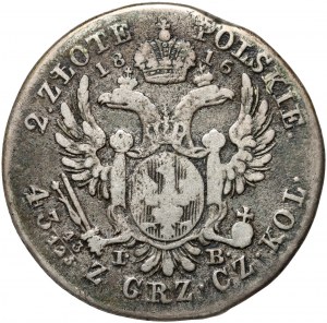 Kongress Königreich, Alexander I., 2 Zloty 1816 IB, Warschau
