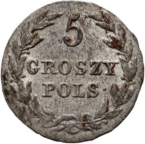 Kongresové kráľovstvo, Alexander I, 5 groszy 1816 IB, Warsaw