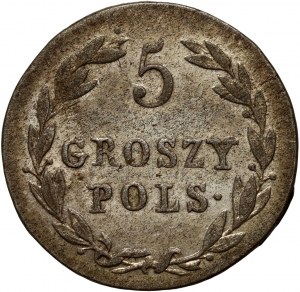 Kongresové království, Alexander I, 5 groszy 1819 IB, Warsaw