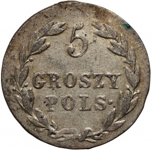 Royaume du Congrès, Alexander I, 5 groszy 1821 IB, Varsovie
