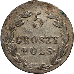 Królestwo Kongresowe, Aleksander I, 5 groszy 1821 IB, Warszawa