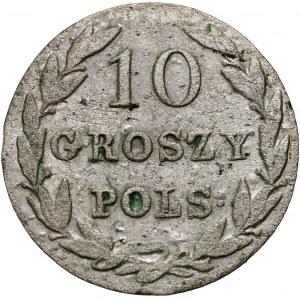 Kongresové království, Alexander I, 10 groszy 1822 IB, Warsaw