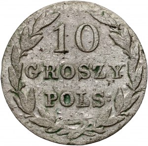 Królestwo Kongresowe, Aleksander I, 10 groszy 1822 IB, Warszawa