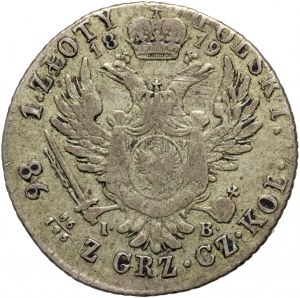 Kongresové kráľovstvo, Alexander I, 1 zloty 1819 IB, Varšava